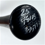 Jim Thome Signed 2009 Cleveland Indians Rawlings Game Issued Bat (Beckett Authentic) Acquired by Teammate Juan Castro