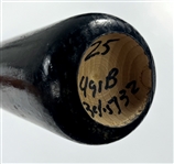 Jim Thome Signed 2009 Cleveland Indians Rawlings Game Issued Bat (Beckett Authentic) Acquired by Teammate Juan Castro