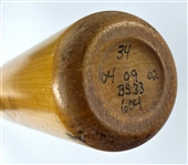 Benito Santiago 2002 San Francisco Giants Sam Bat Game Used Bat Acquired by Teammate Juan Castro