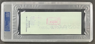 Sam Snead Signed Personal Check (PSA/DNA Encapsulated GEM MINT 10)