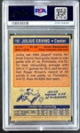 1972 Topps #195 Julius Erving Rookie Card - PSA NM 7