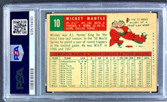 1959 Topps #10 Mickey Mantle  - PSA VG-EX 4