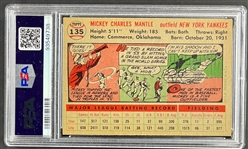 1956 Topps #135 Mickey Mantle - PSA VG-EX+ 4.5
