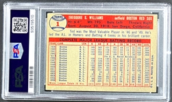1957 Topps #1 Ted Williams - PSA VG+ 3.5
