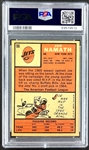 1966 Topps Football #96 Joe Namath - PSA NM 7