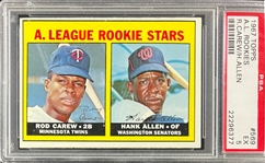 1967 Topps #569 Rod Carew Rookie Card - PSA EX 5
