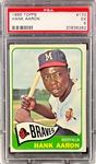 1965 Topps #170 Hank Aaron - PSA EX 5