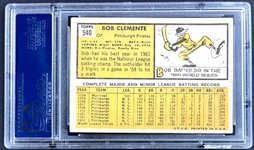 1963 Topps #540 Bob Clemente - PSA EX 5