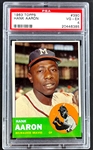 1963 Topps #390 Hank Aaron - PSA VG-EX 4