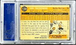 1960 Topps #148 Carl Yastrzemski Rookie Card - PSA EX 5