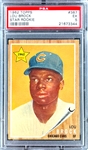 1962 Topps #387 Lou Brock Rookie Card - PSA EX 5