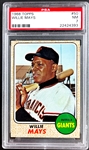 1968 Topps #50 Willie Mays - PSA NM 7