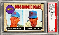 1968 Topps #177 Nolan Ryan Rookie - PSA EX 5