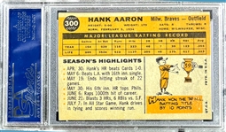 1960 Topps #300 Hank Aaron - PSA EX 5