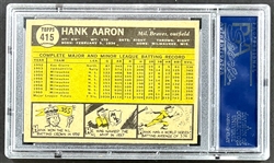 1961 Topps #415 Hank Aaron - PSA EX-MT 6