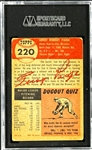 1953 Topps #220 Satchel Paige - PSA VG 3
