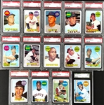 1969 Topps Hall of Famers and Stars Collection of 44 Incl. 29 Graded Cards