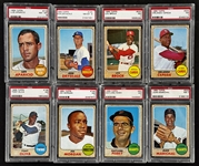 1968 Topps Hall of Famers and Stars Collection of 45 Incl. 28 Graded Cards 