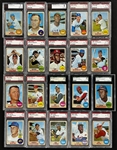 1968 Topps Hall of Famers and Stars Collection of 45 Incl. 28 Graded Cards 
