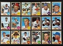 1968 Topps Hall of Famers and Stars Collection of 45 Incl. 28 Graded Cards 