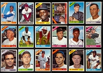 1966 Topps Hall of Famers and Stars Collection of 43 Incl. 24 Graded Cards 