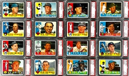 1960 Topps Hall of Famers and Stars Collection of 34 Incl. 17 Graded Cards 
