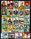 1950-1981 Topps, Fleer and Philadelphia Football Hall of Famer Collection of 86 Incl. 8 Graded Cards