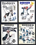 1947-1957 Brooklyn Dodgers First 10 Yearbooks Incl. 1947 Issue with Jackie Robinson Insert