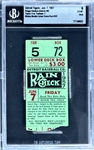 Mickey Mantle Career Home Run #187 Ticket Stub - June 7, 1957, Briggs Stadium (Detroit) (Encapsulated Beckett Authentic)