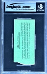 Mickey Mantle Career Home Run #187 Ticket Stub - June 7, 1957, Briggs Stadium (Detroit) (Encapsulated Beckett Authentic)
