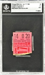 Mickey Mantle Career Home Run #293 Ticket Stub - June 17, 1960, Comiskey Park (Chicago) (Encapsulated Beckett Authentic)