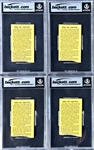 Mickey Mantle Career Home Run #306 Ticket Stubs (4) - July 28, 1960, Yankee Stadium (Encapsulated Beckett Authentic)