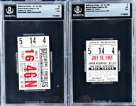 Mickey Mantle Career Home Run #352 FULL Ticket -  July 16, 1961, Memorial Stadium (Baltimore) (Encapsulated Beckett Authentic)