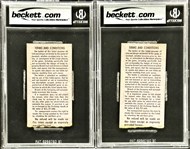 Mickey Mantle Career Home Run #395 Ticket Stubs (2) -  July 28, 1962, Yankee Stadium (Encapsulated Beckett Authentic)