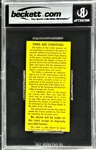 Mickey Mantle Career Home Run  #416 Ticket Stub - 3rd Career Pinch Hit HR! August 4, 1963, Yankee Stadium (Encapsulated Beckett Authentic)