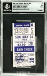 Mickey Mantle Career Home Run  #427 Ticket Stub - May 24, 1964, Yankee Stadium (Encapsulated Beckett Authentic)