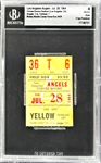 Mickey Mantle Career Home Run  #439 Ticket Stub - July 28, 1964, Chavez Ravine (Los Angeles) (Encapsulated Beckett Authentic)