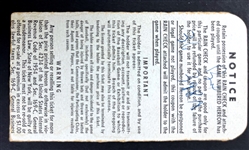 1955 New York Yankees Game 6 World Series Ticket Stub - October 3, 1955, Yankee Stadium