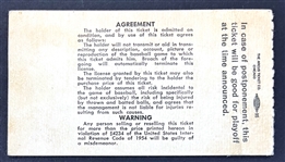1955 All Star Game Ticket Stub - Mickey Mantle and Stan Musial Home Runs - July 12, 1955, Milwaukee County Stadium
