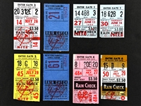 1960-61 New York Yankees Ticket Stub Collection (8) Incl. Roger Maris HR Ticket