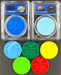 1960 Armour Coins Mickey Mantle Collection (7) Incl. Two PSA NM 7