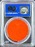 1955 Armour Coins Mickey Mantle (Incorrect Spelling)  (Orange) - PSA NM 7