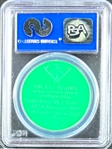 1955 Armour Coins Mickey Mantle (Incorrect Spelling)  (Green) - PSA NM 7