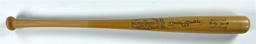 Mickey Mantle No. 7 Signed H&B Lousiville Slugger Bat (Beckett Authentic)
