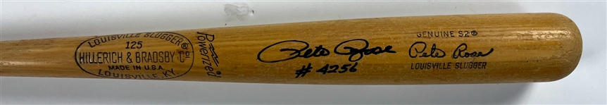 Pete Rose 4256 Signed H&B Lousiville Slugger Bat (Beckett Authentic)