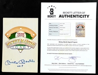 Mickey Mantle No. 7 Signed 1980 Mickey Mantle Roast Program (Beckett Authentic)