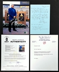 George Steinbrenner Signed 8x10 Happy Birthday Photo Incl. Yankees Letter (Beckett Authentic)