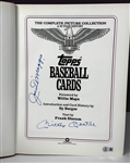 Joe DiMaggio and Mickey Mantle Signed Oversized Hardcover Book <em>Topps Baseball Cards</em> (Beckett Authentic)