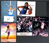 Baseball, Basketball, Football Signed Photo Collection (22) Incl. Scottie Pippen, Frank Gifford, and others (Beckett Authentic)