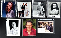 TV Actors and Actresses Signed Photo and Index Cards Collection (21) (Beckett Authentic)